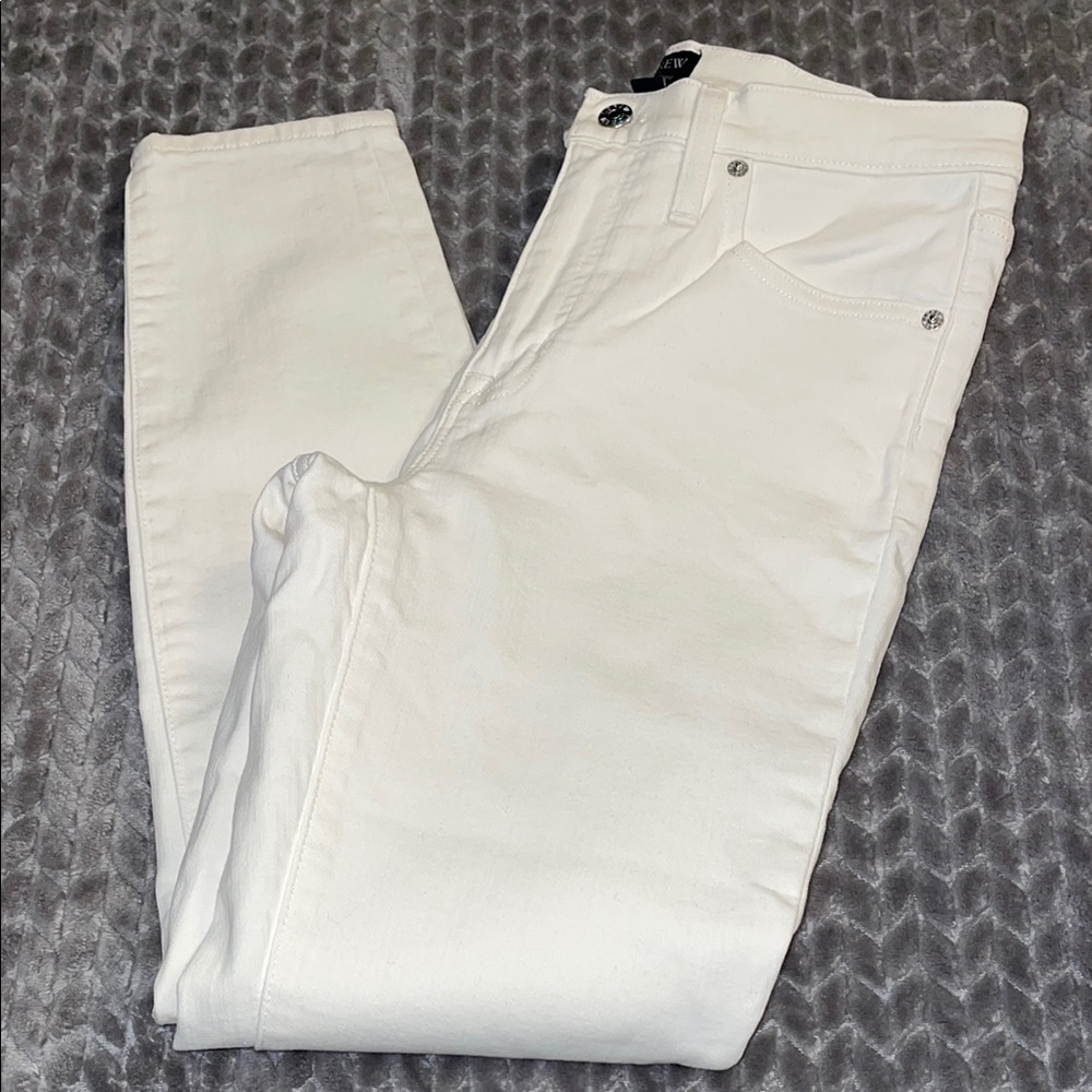 J. Crew White High-Rise‎ Skinny Jeans. Size 28
